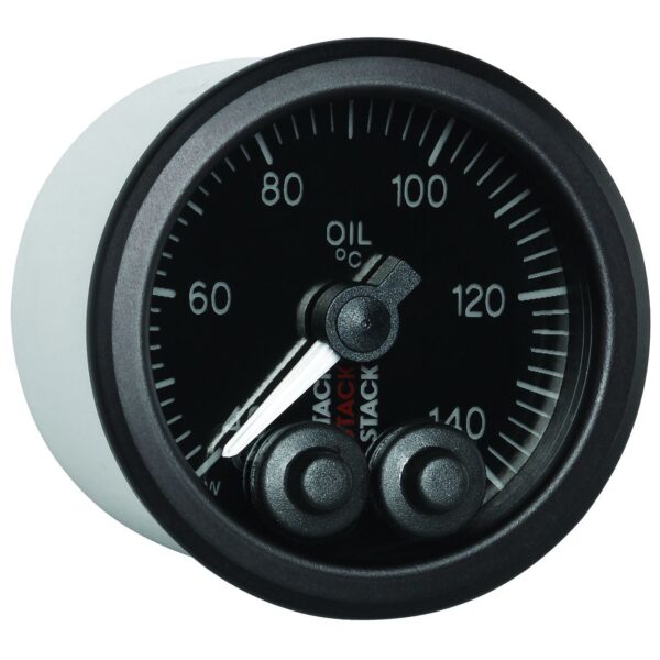 OIL TEMP, PRO-CONTROL, 52MM, BLK, 40-140 Celsius, 1/8 in. NPTF MALE