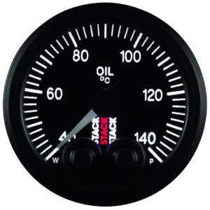 OIL TEMP, PRO-CONTROL, 52MM, BLK, 40-140 Celsius, 1/8 in. NPTF MALE