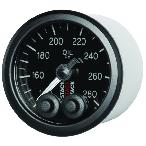 OIL TEMP, PRO-CONTROL, 52MM, BLK, 140-280 Farinihieht, 1/8 in. NPTF MALE