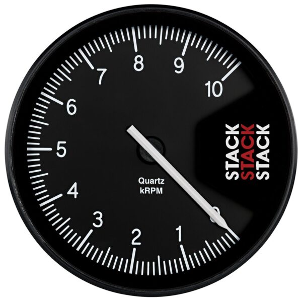 TACHOMETER, PROFESSIONAL, ACTION REPLAY, 125MM, BLK, 0-10K RPM
