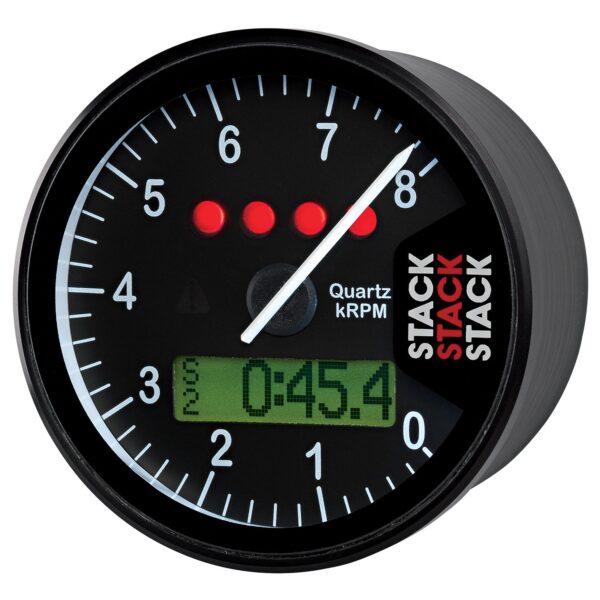 DISPLAY TACHOMETER, BLACK, 0-8K RPM