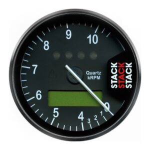 DISPLAY TACHOMETER, BLACK, 0-4-10.5K RPM