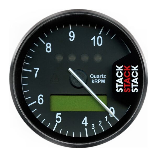 DISPLAY TACHOMETER, BLACK, 0-4-10.5K RPM