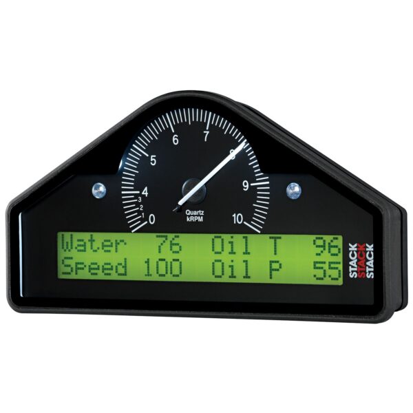ACTION REPLAY DASH, BLK, 0-4-10K RPM INVERT (BAR, DEG. C, KM/H)
