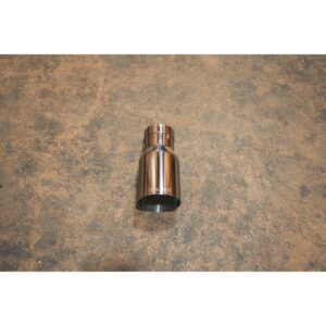Single Wall Chrome Tip - 2.5" Inlet to 3.5" Outlet