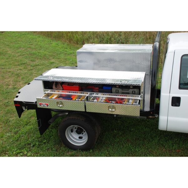 GXTX - TB400-72-BD - 72inchx20inchx24inch High Cap. Stake Bed Contr. TopSider w/ Bottom Drawers Comm.Class