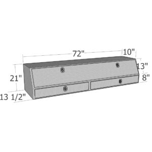 GXTX - TBS200-72-BD - 72inch Contr. TopSider w/ Drawers & Doors Comm. Class
