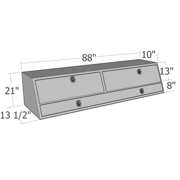 GXTX - TBS200-88D - 88inch Contr. TopSider w/ Doors Comm. Class