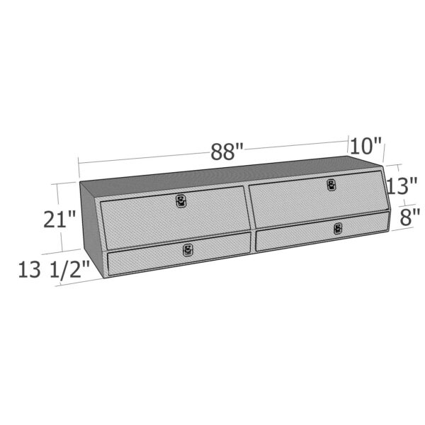 GXTX - TBS200-88D-BD - 88inch Contr. TopSider w/ Drawers & Doors Comm. Class