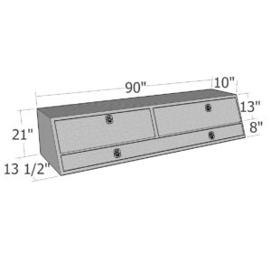 GXTX - TBS200-90D - 90inch Contr. TopSider w/ Doors Comm. Class