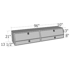 GXTX - TBS200-96D-BD - 96inch Contr. TopSider w/ Drawers & Doors Comm. Class