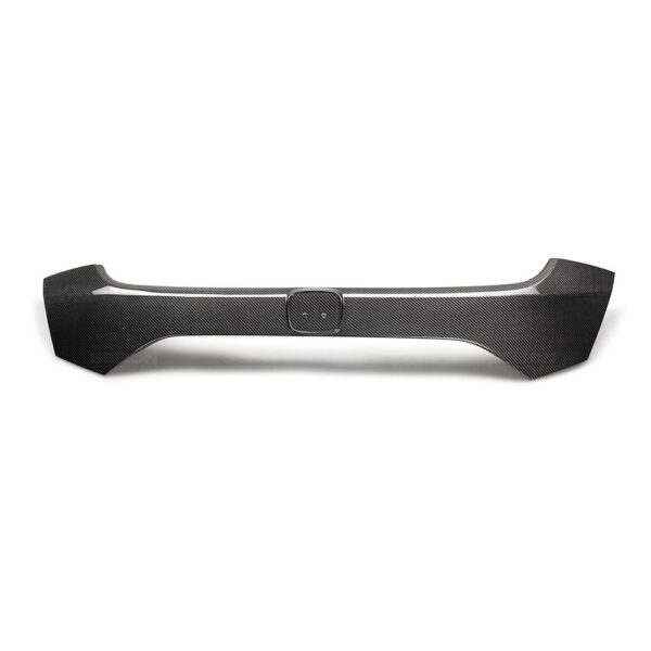 Seibon Carbon, TG17HDCVR, Carbon fiber rear license trim for 2017-2020 Honda Civic Type R