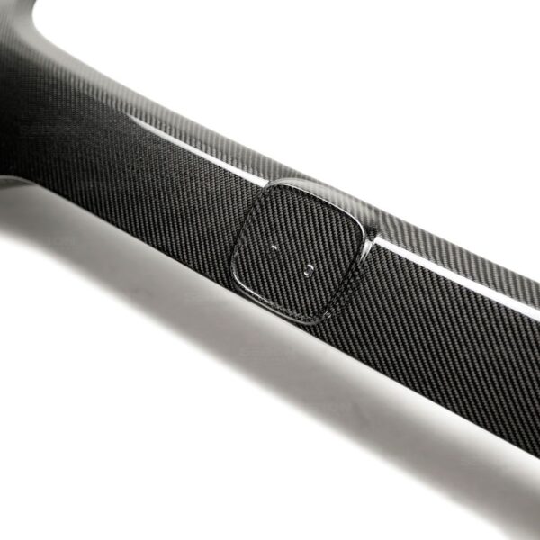 Seibon Carbon, TG17HDCVR, Carbon fiber rear license trim for 2017-2020 Honda Civic Type R