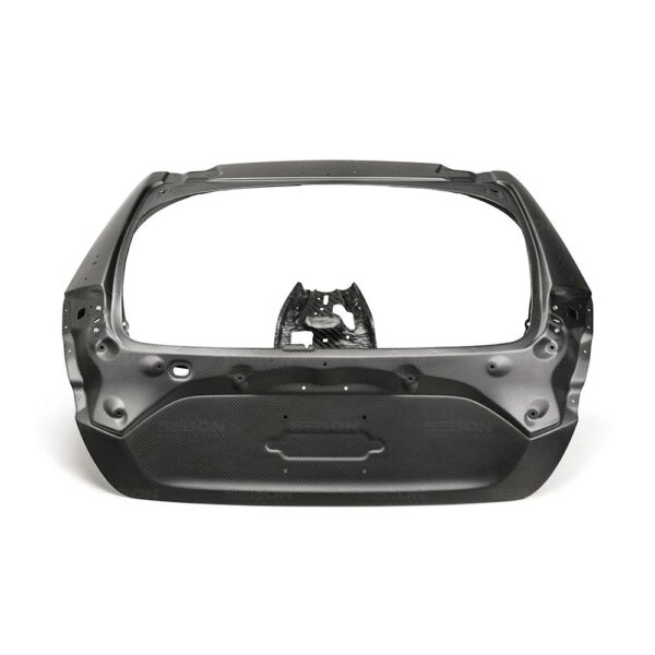 Seibon Carbon, TL17HDCVRHB-DRY, OEM-style dry carbon trunk lid for 2017-2020 Honda Civic Type R Hatchback *All Dry Carbon Products Are Matte Finish