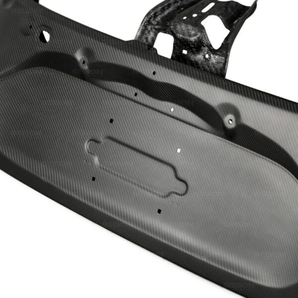 Seibon Carbon, TL17HDCVRHB-DRY, OEM-style dry carbon trunk lid for 2017-2020 Honda Civic Type R Hatchback *All Dry Carbon Products Are Matte Finish