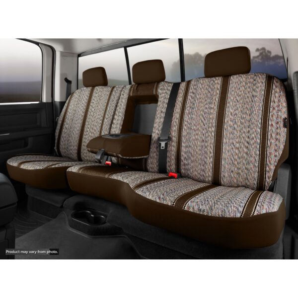 TR40 Series - Wrangler Saddleblanket Custom Fit Rear Seat Cover - Brown