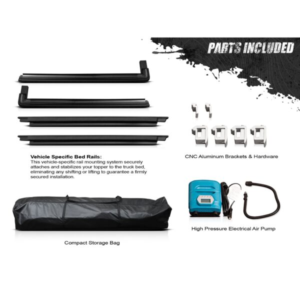 Armordillo 2020-2025 Jeep Gladiator CoveRex Inflatable Bed Topper - 5' Bed