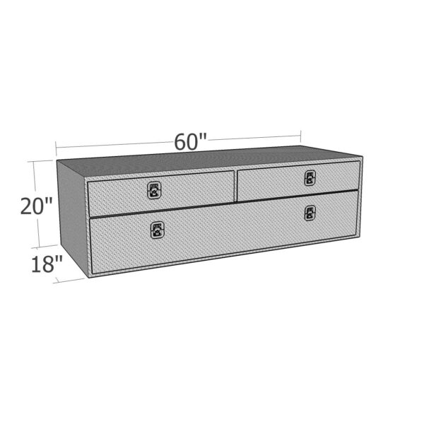 GXTX - UB60-20TD - 60inchx20inch UnderBody w/ Top Drawer
