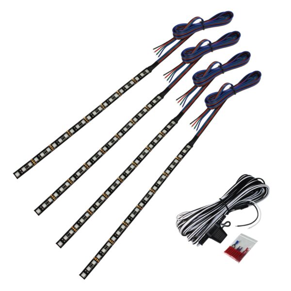 Raptor Series - UNV-LED-LIGHT-KIT-RGB - RGB LED Lights - 10 in Universal LED Light Strip Kit - RGB