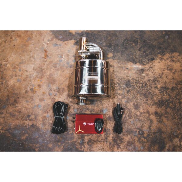 Universal Valved Muffler Kit (Single Muffler) - 3.5" - No Tips