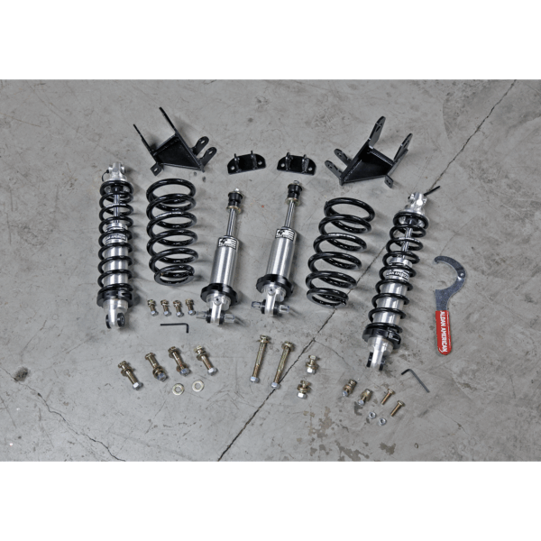 Coil-Over Kit, GM, 68-72 A-Body, SB, Single Adj. Bolt-on, front and rear.