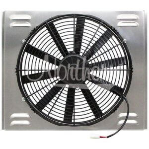 High CFM Single 16 Inch Fan Shroud Assembly