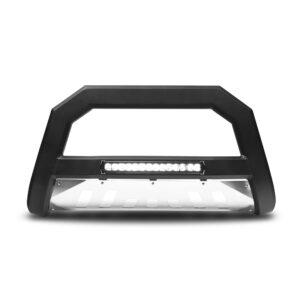 2000-2006 Chevy Suburban 1500 AR Bull Bar w/LED - Matte Black w/Alum. Skid Plate
