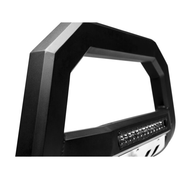 Armordillo 2007-2009 Jeep Wrangler AR Series Bull Bar W/LED - Matte Black W/Aluminum Skid Plate