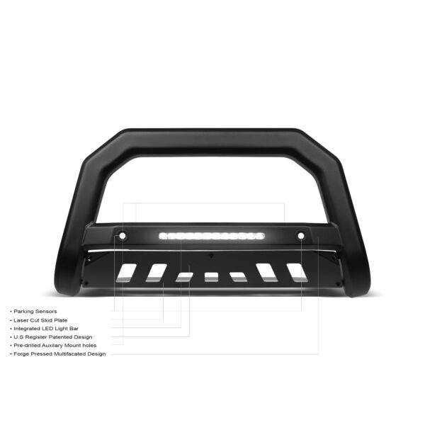 Armordillo 2007-2018 Chevy Silverado 1500 AR-T Bull Bar w/Parking Sensor - Matte Black