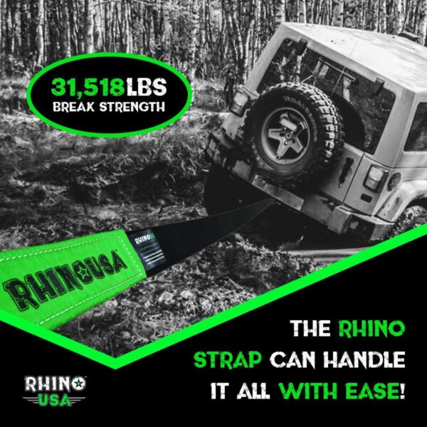 RHINO USA 20' TOW STRAP/HITCH COMBO