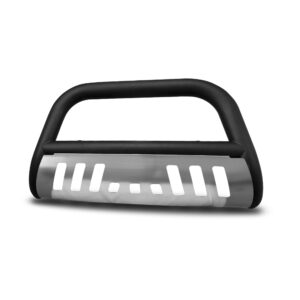 Armordillo 1988-2000 GMC C/K 2500/3500  3in. Bull Bar Matte Black W/Aluminum Skid Plate Bull Guard - W/Skid Plate