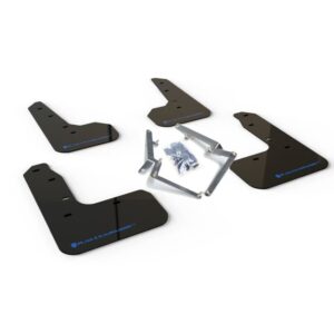 Rally Armor MF51-UR-BLK/BL - 2017-2021 Honda Civic Hatchback - Black Mud Flap/Blue Logo