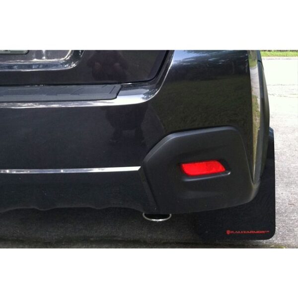 Rally Armor MF26-UR-RD/WH - 2013-2017 Subaru XV Crosstrek - Red Mud Flap/White Logo