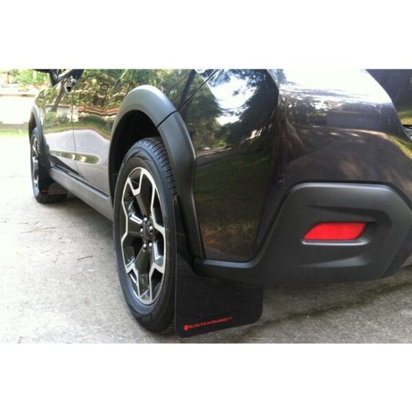 Rally Armor MF26-UR-BLK/RD - 2013-2017 Subaru XV Crosstrek - Black Mud Flap/Red Logo