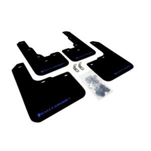 Rally Armor MF39-UR-BLK/BL - 2013-2018 Dodge Dart SE, SXT, Aero, Limited, GT - Black Mud Flap/Blue Logo