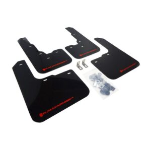 Rally Armor MF39-UR-BLK/RD - 2013-2018 Dodge Dart SE, SXT, Aero, Limited, GT - Black Mud Flap/Red Logo