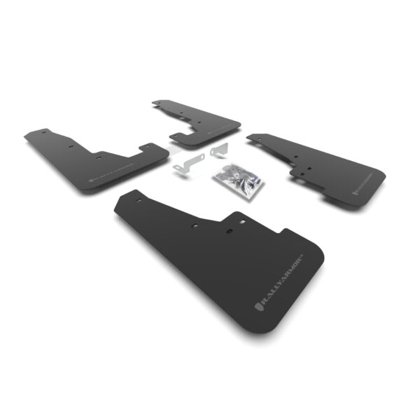 Rally Armor MF55-UR-BLK/GRY - 2016-25 Dodge Durango GT/RT/SRT/SXT - Black Mud Flap/Grey Logo