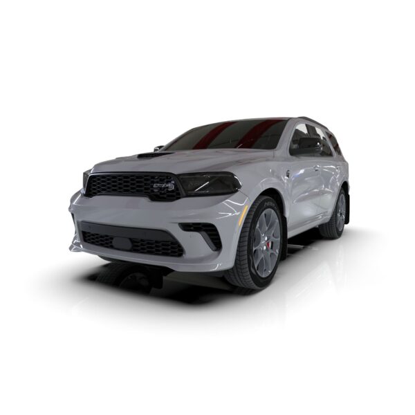 Rally Armor MF55-UR-BLK/WH - 2016-25 Dodge Durango GT/RT/SRT/SXT - Black Mud Flap/White Logo