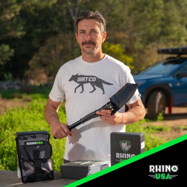 RHINO USA STRAIGHT HANDLE RECOVERY SHOVEL W/PICK