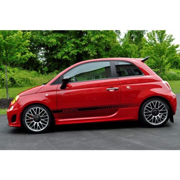 Rally Armor MF25-UR-BLK/RD - 2012-2019 Fiat Fiat 500 Abarth, 500T, Sport - Black Mud Flap/Red Logo