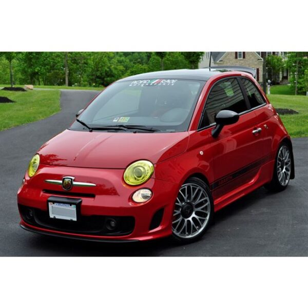 Rally Armor MF25-UR-BLK/RD - 2012-2019 Fiat Fiat 500 Abarth, 500T, Sport - Black Mud Flap/Red Logo
