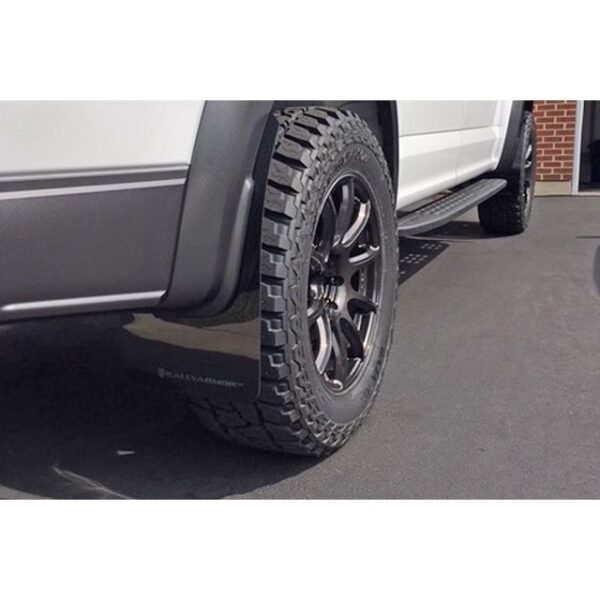 Rally Armor MF53-UR-BLK/DGRY - 2017-2020 Ford Raptor Raptor - Black Mud Flap/Dark Grey Logo