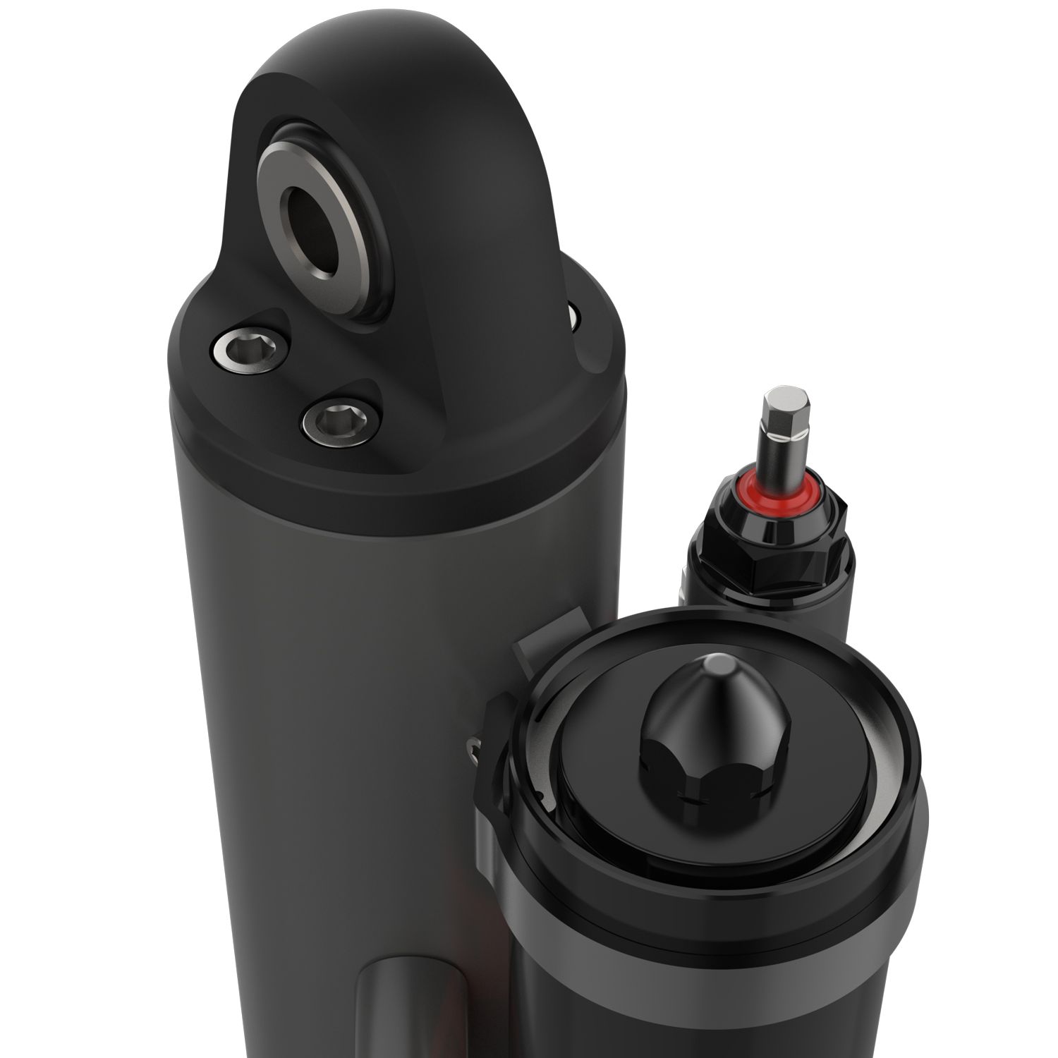 FACTORY RACE 3.5 X 12 EXTERNAL BYPASS (5 TUBE, 3/4") PIGGYBACK SHOCK (LEFT)