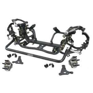 Front suspension system with hub spindles for 1965-1979 F-100, 2WD.