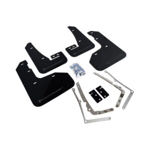 Rally Armor MF40-UR-BLK/GRY - 2015-2019 Volkswagen Golf R - Black Mud Flap/Grey Logo
