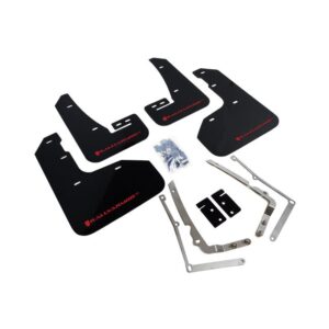 Rally Armor MF40-UR-BLK/RD - 2015-2019 Volkswagen Golf R - Black Mud Flap/Red Logo