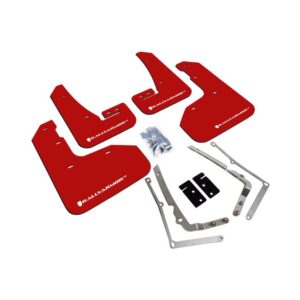 Rally Armor MF40-UR-RD/WH - 2015-2019 Volkswagen Golf R - Red Mud Flap/White Logo