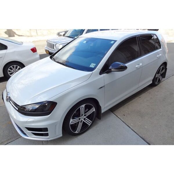 Rally Armor MF40-UR-BLK/SIL - 2015-2019 Volkswagen Golf R - Black Mud Flap/Silver Logo