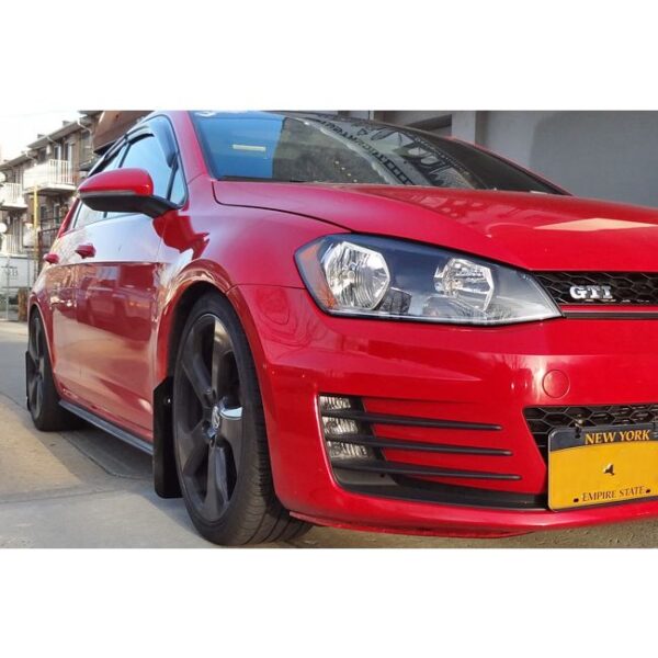 Rally Armor MF37-UR-BLK/RD - 2015-2019 Volkswagen Golf R, GTI, TSI, Sportwagen, Alltrack / 2015-2019 Volkswagen Golf, GTI, TSI, Sportwagen, Alltrack - Black Mud Flap/Red Logo