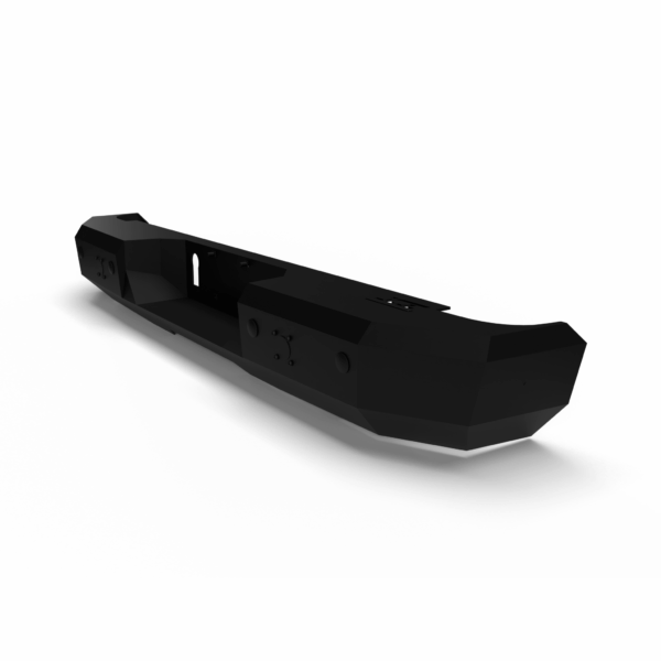 ICI Rear Bumper; AL-RBM95CHN; 2014 - 2018 Chevrolet Silverado 1500; 2014 - 2018 GMC Sierra 1500; 2015 - 2019 Chevrolet Silverado 2500/3500; 2015 - 2019 GMC Sierra 2500/3500; Alumilite Series; aftermarket aluminum truck bumper
